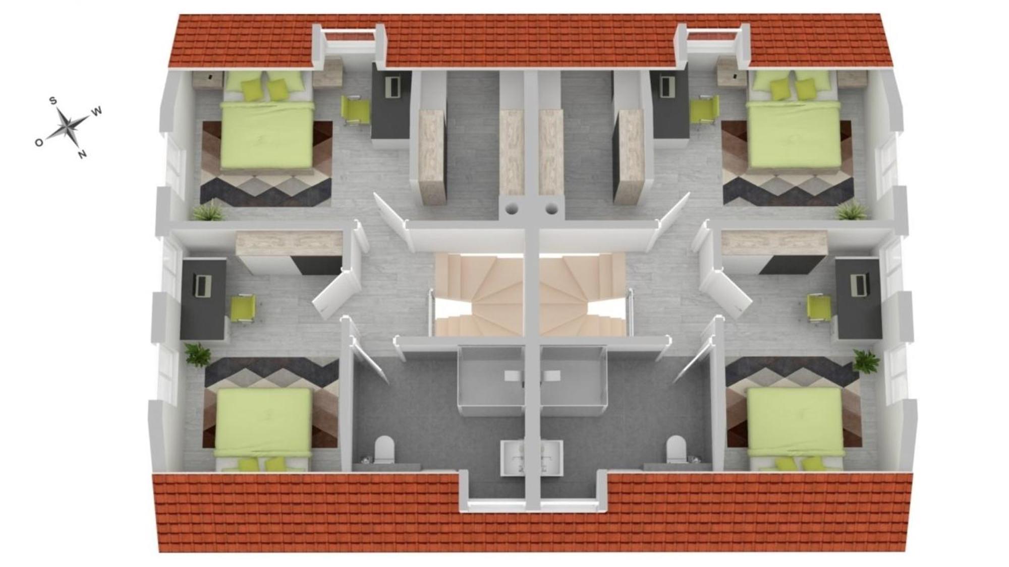 Haus Veronika Links Wyk auf Foehr Luaran gambar